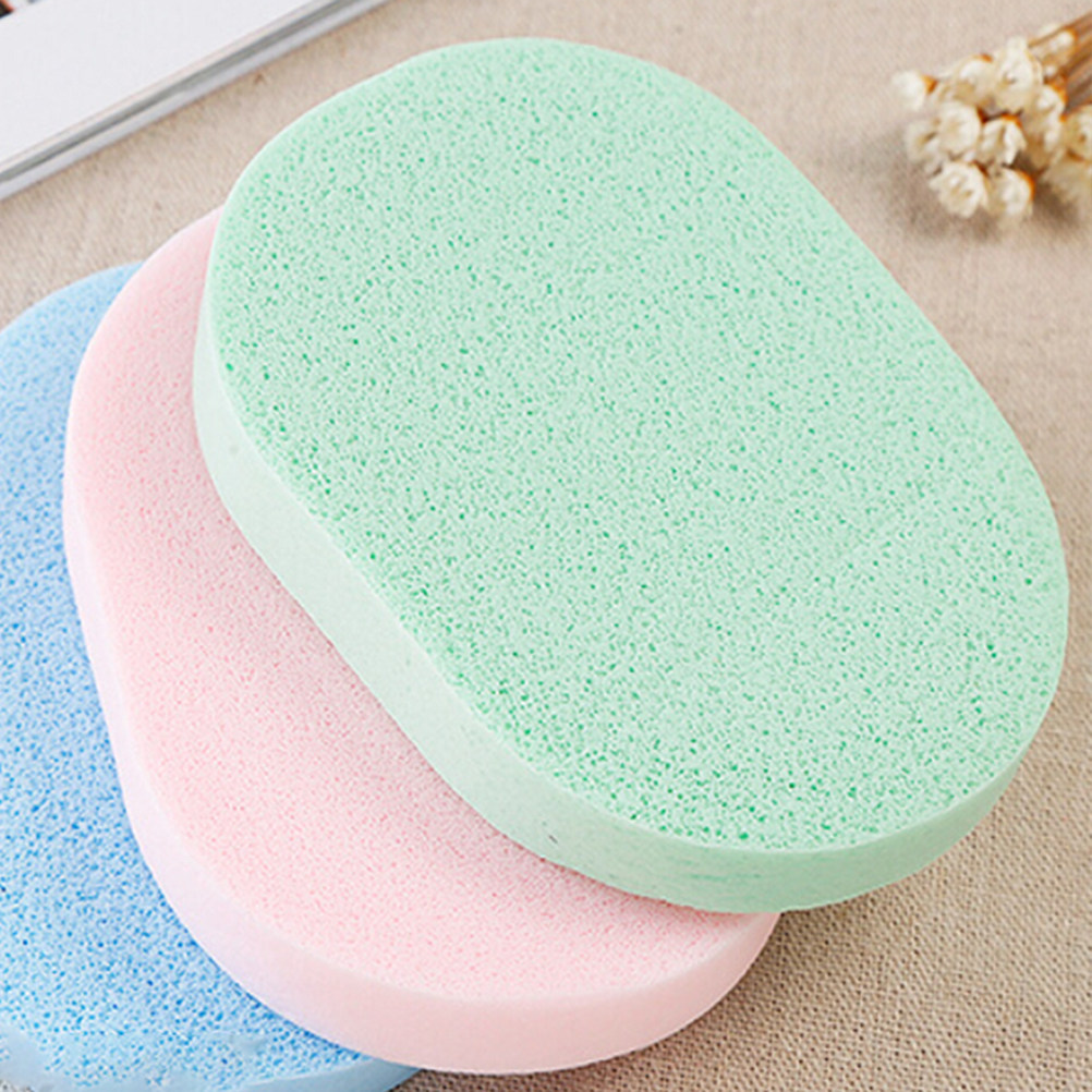 Cleanser Face - ฟองน้ำล้างหน้าผสมถ่านไม้ไผ่ 50 ชิ้น นวดผิวอย่างอ่อนโยน ช่วยสร้างฟอง ทำความสะอาดผิวหน้า