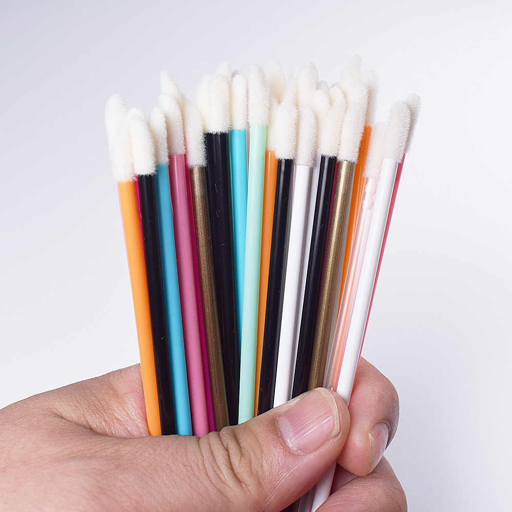 50Pcs Lip Brush แปรงขนตาแต่งหน - Lip Balm บทวิจารณ์และราคา