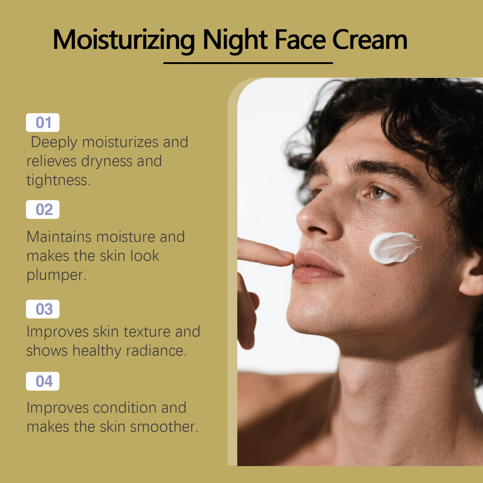 ครีมบำรุงผิวหน้าสำหรับผู้ชาย ช - Night Cream บทวิจารณ์และราคา