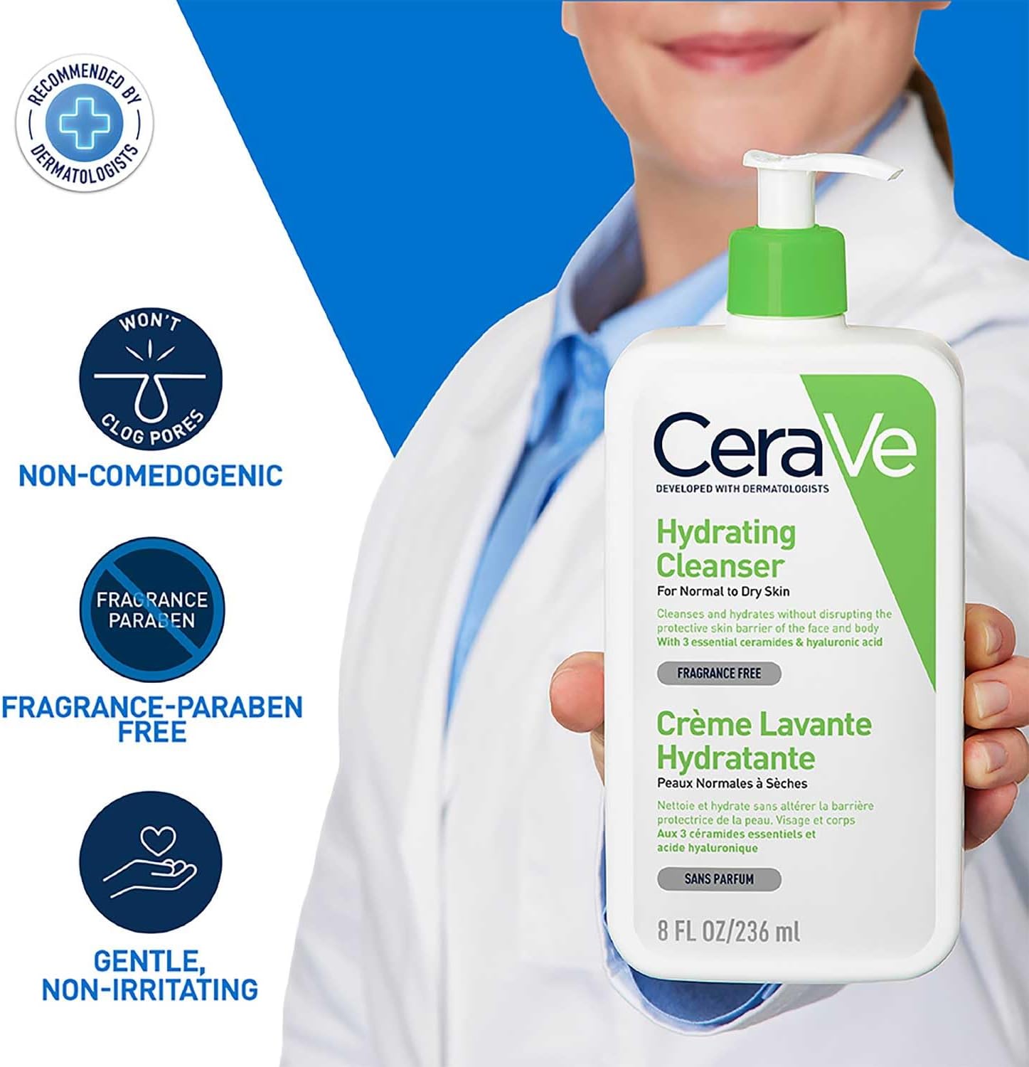 เซราวี ผลิตภัณฑ์ทำความสะอาดผิว - Cleanser Face บทวิจารณ์และราคา