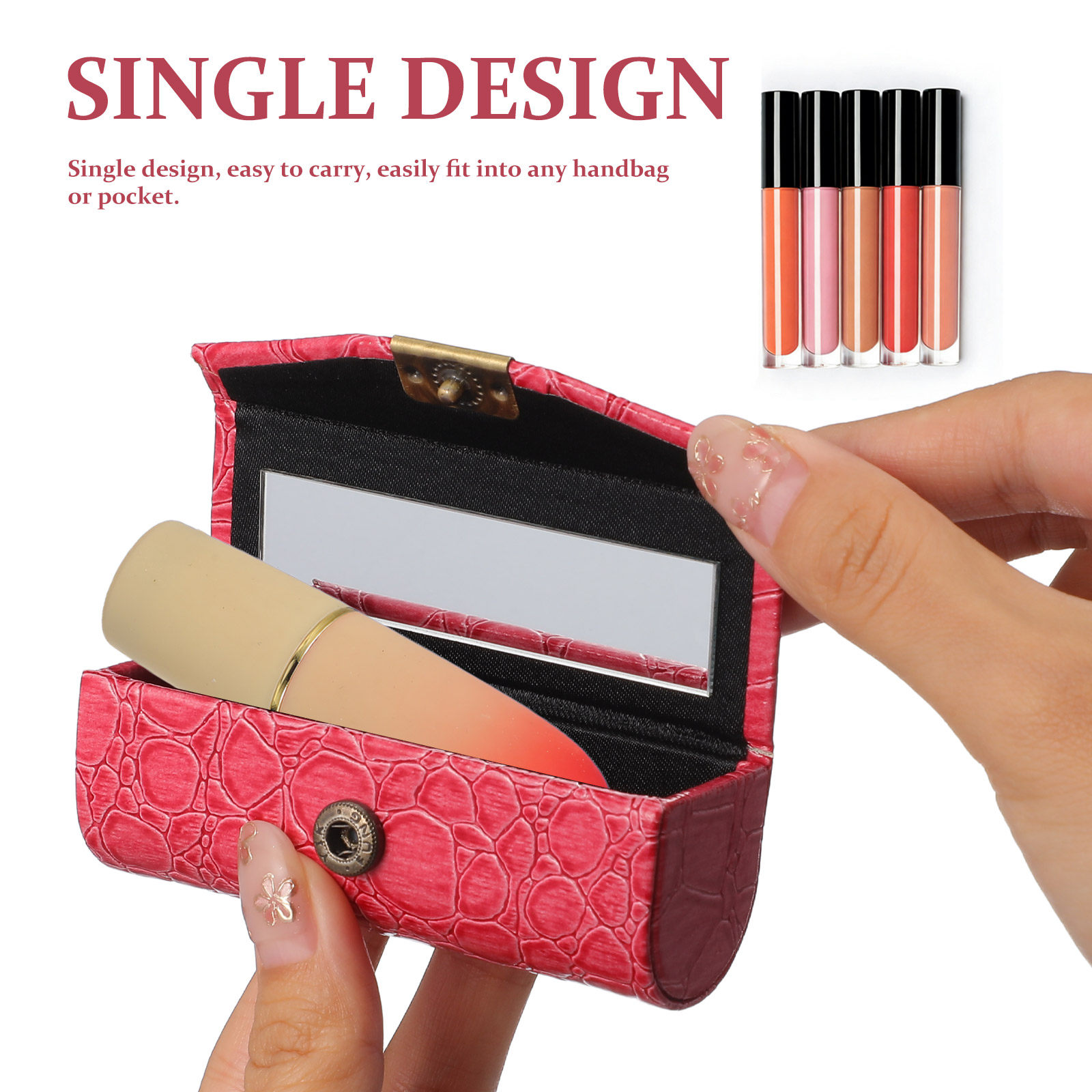 กล่องใส่ลิปสติก PU – กล่องจัดร - Lip Balm บทวิจารณ์และราคา