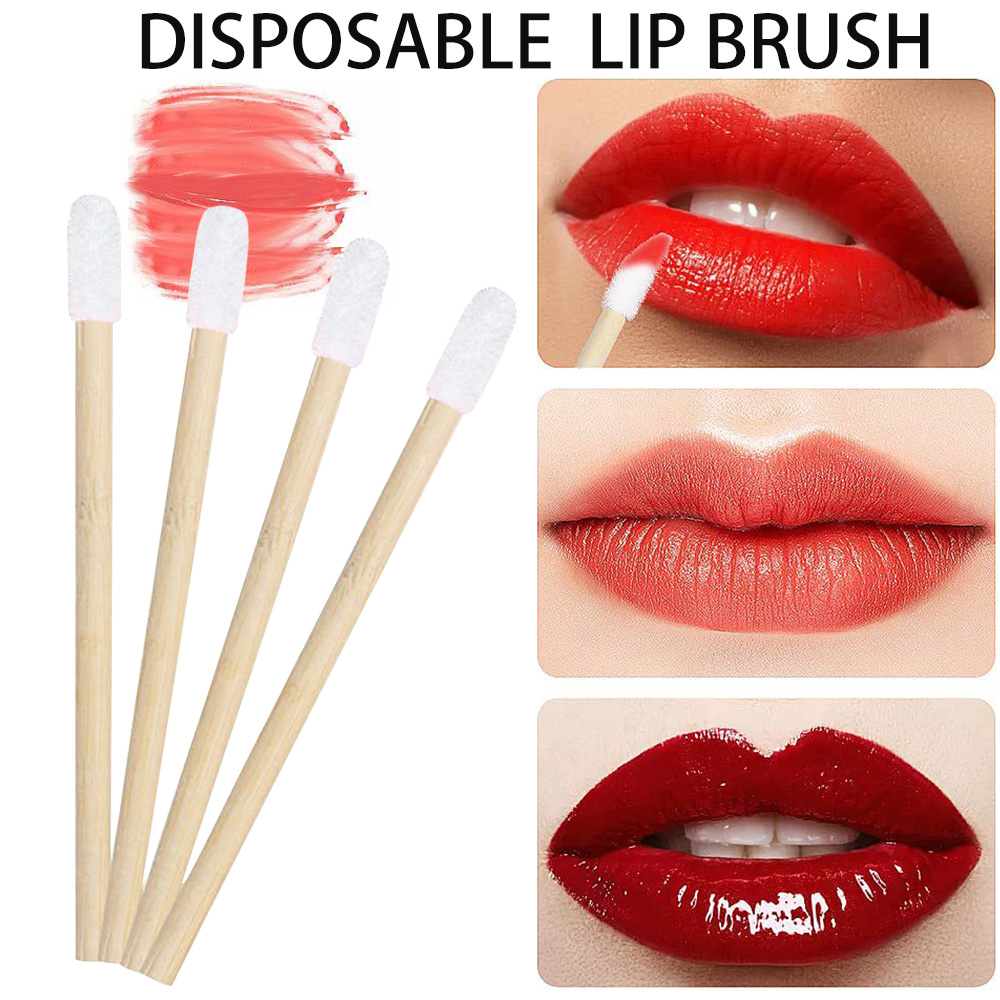 ชุดแปรงทาปาก 50/100 ชิ้น ด้ามไ - Lip Balm บทวิจารณ์และราคา